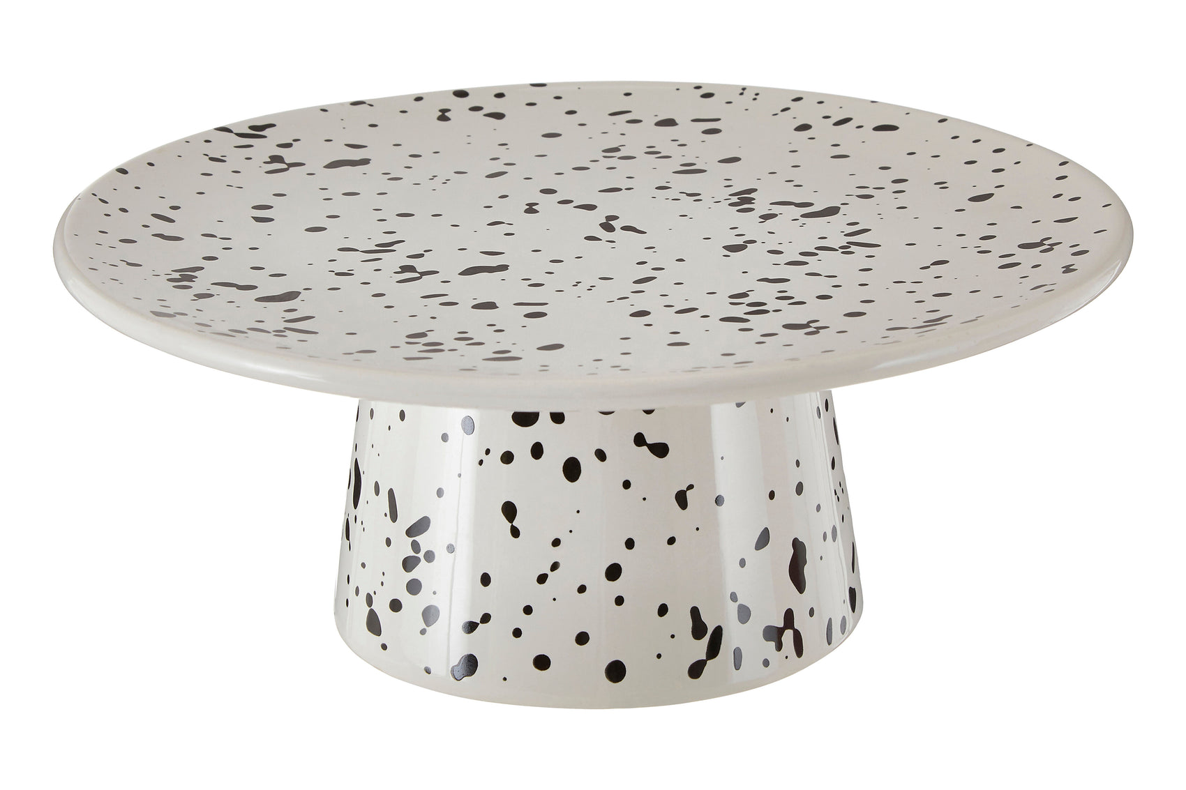 Speckled White Dolomite Round Cake Stand