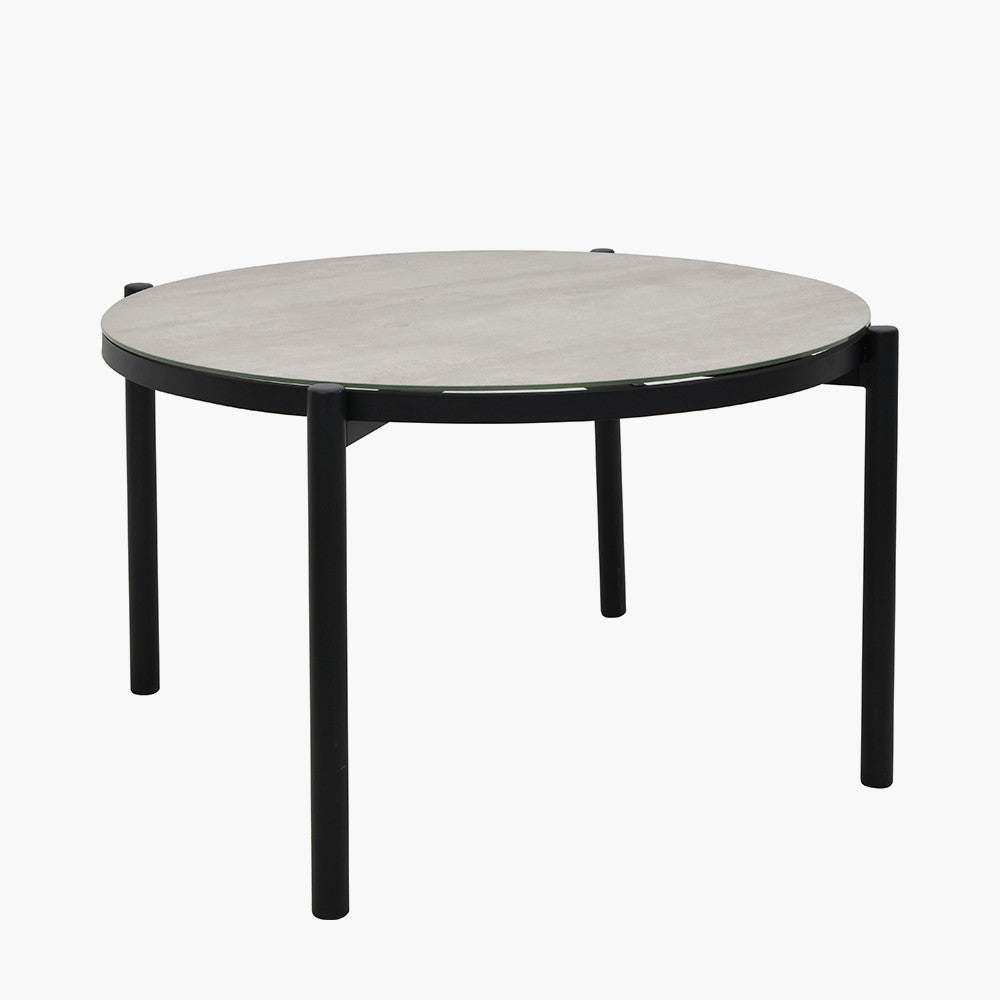 Nevada Putty Outdoor 4 Seater Round Dining Set