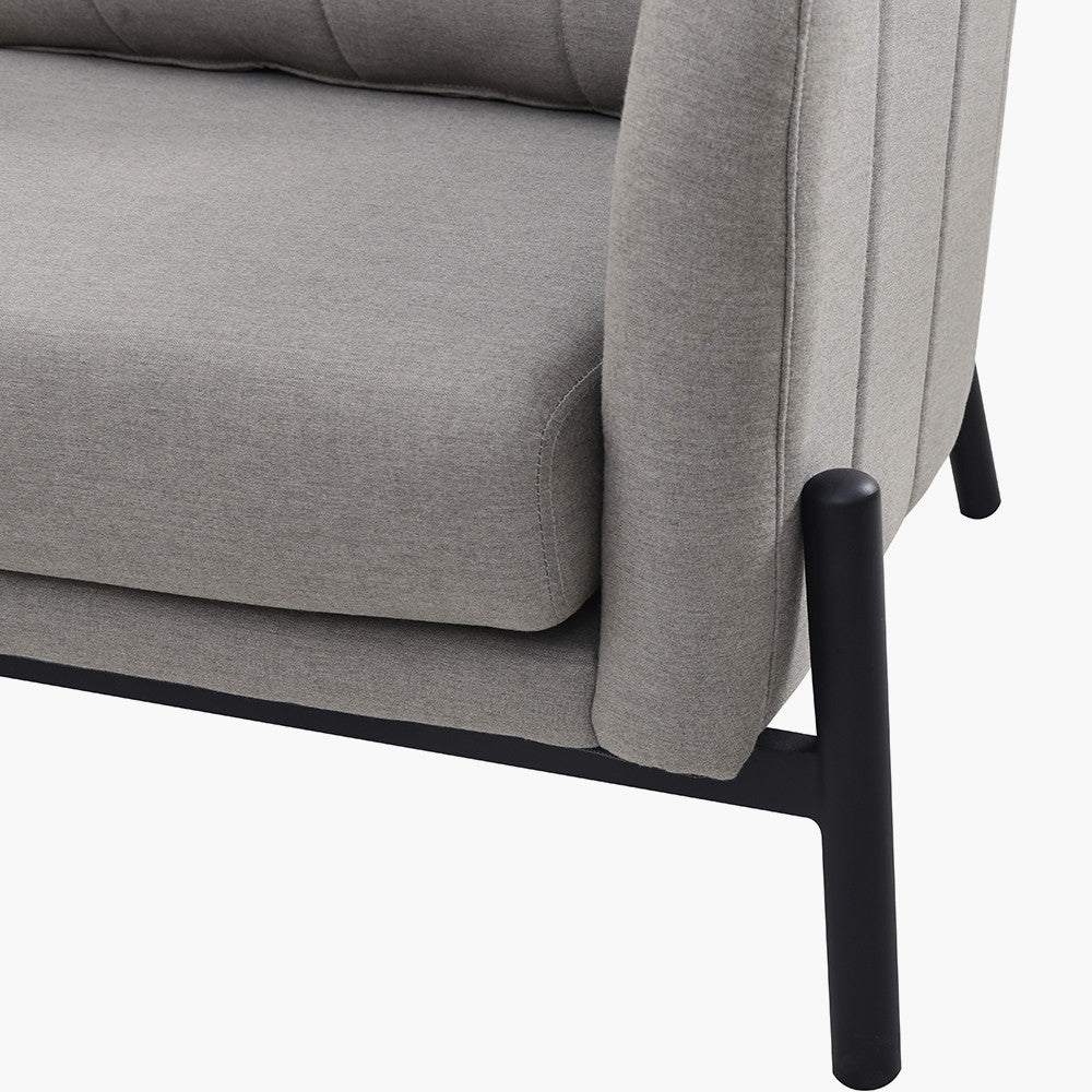 Nevada Putty Small Outdoor Corner Seating Set with Coffee Table and Footstools