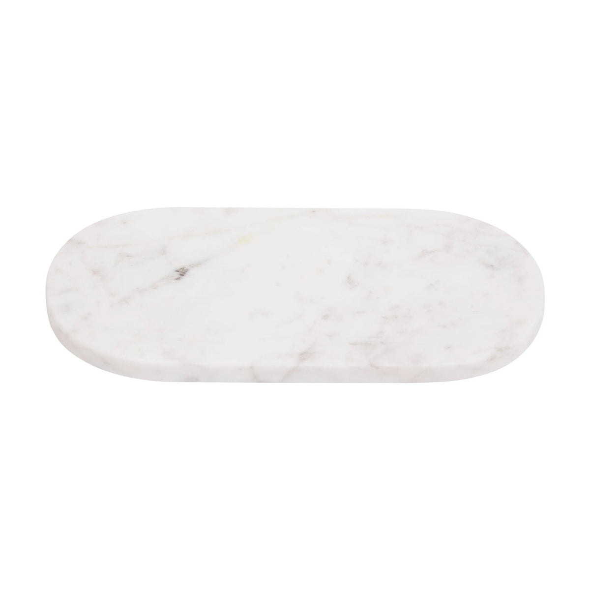 Lucca Oblong White Marble Serving Board