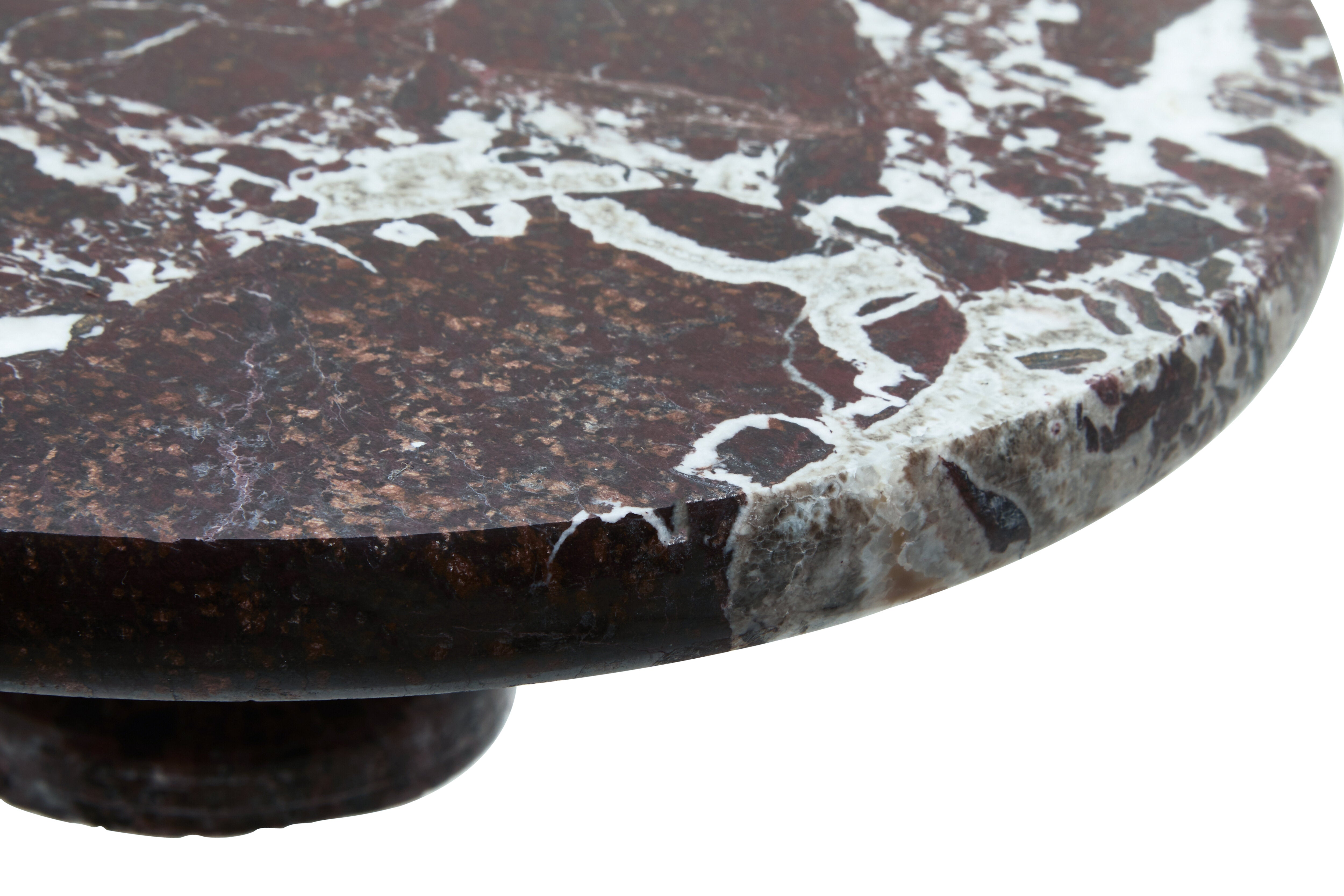 Toluca Red Marble Cake Stand