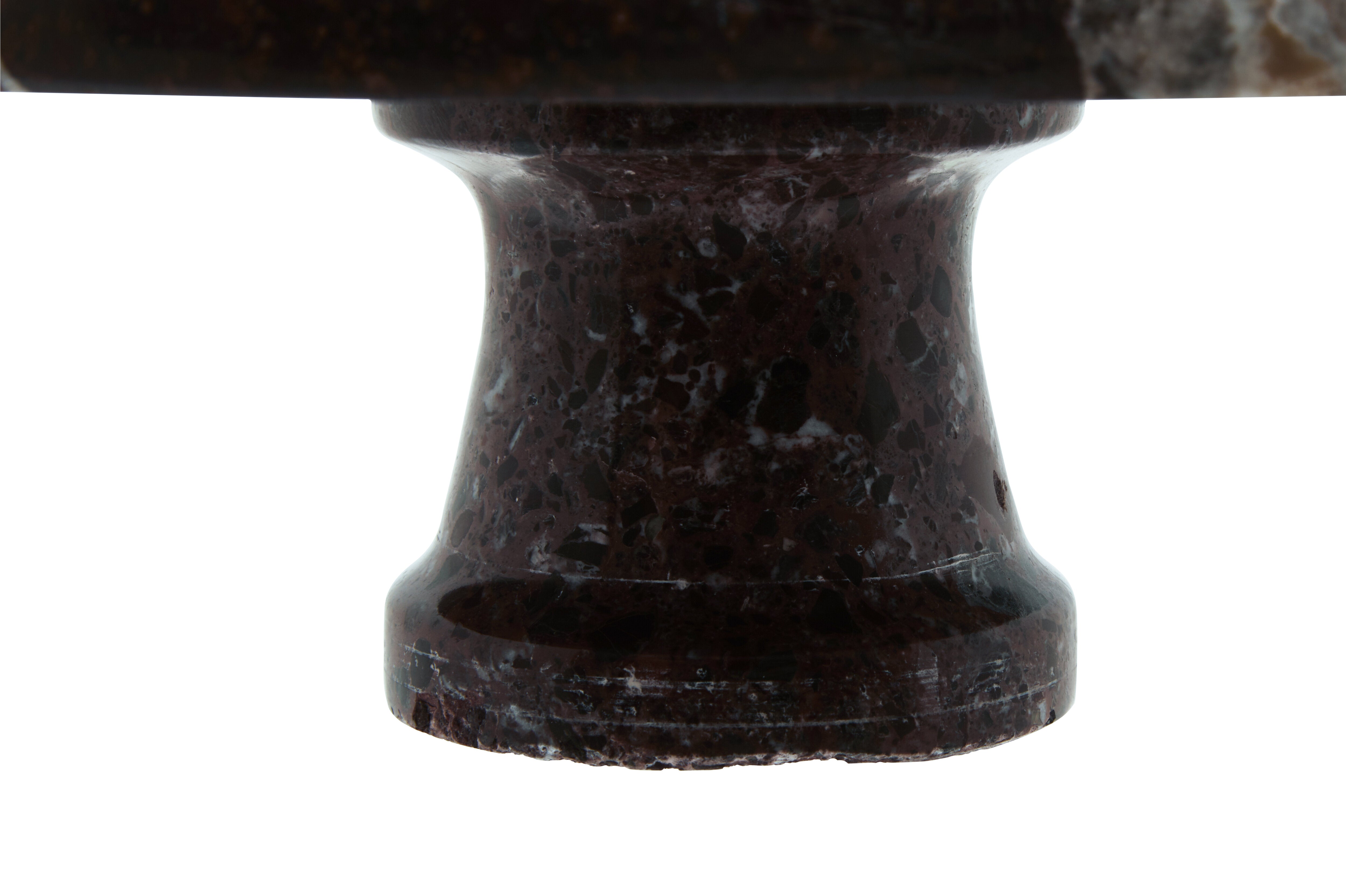 Toluca Red Marble Cake Stand