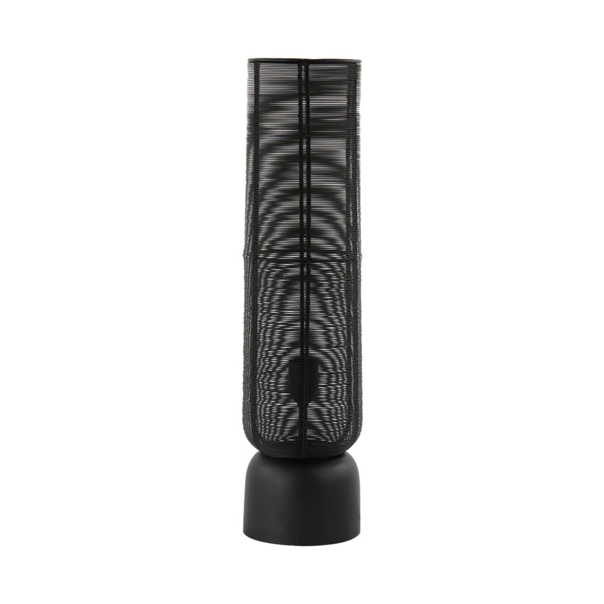 Lezuza Matt Black Metal Table Lamp 60.5cm