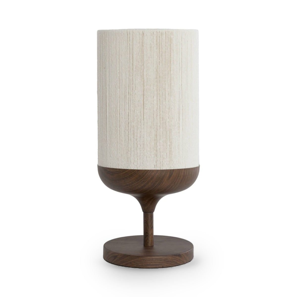 Dania Dark Brown & Cream Rope Table Lamp