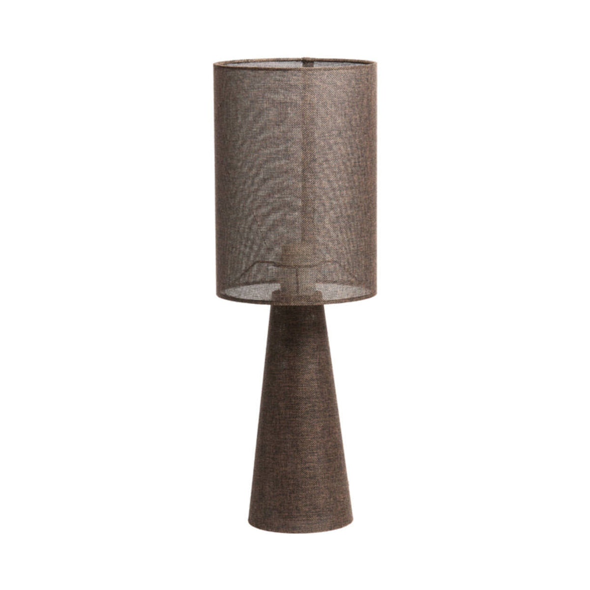 Micky Brown Linen Table Lamp