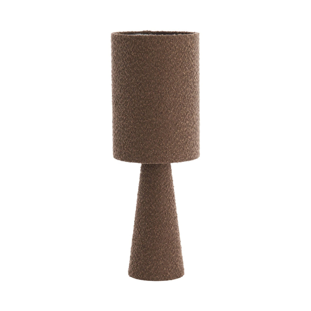 Micky Brown Bouclé Table Lamp