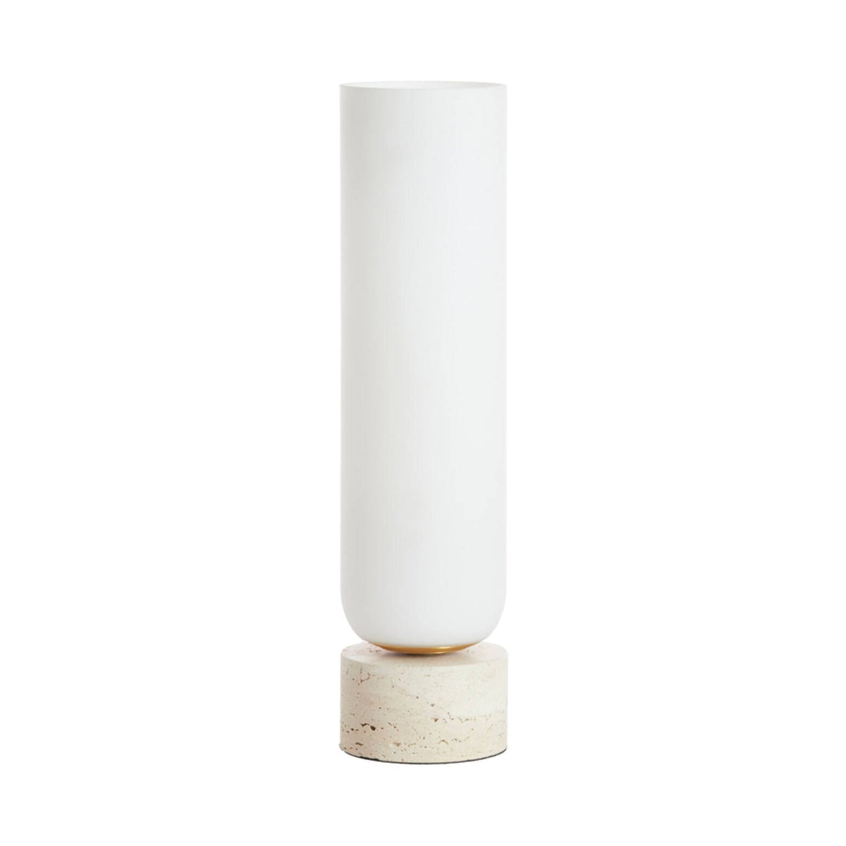 Rylano Milky Glass & Sand/Antique Bronze Table Lamp 47.5cm