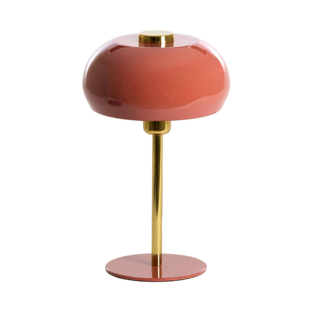 Surin Gloss Coral & Gold Metal Table Lamp
