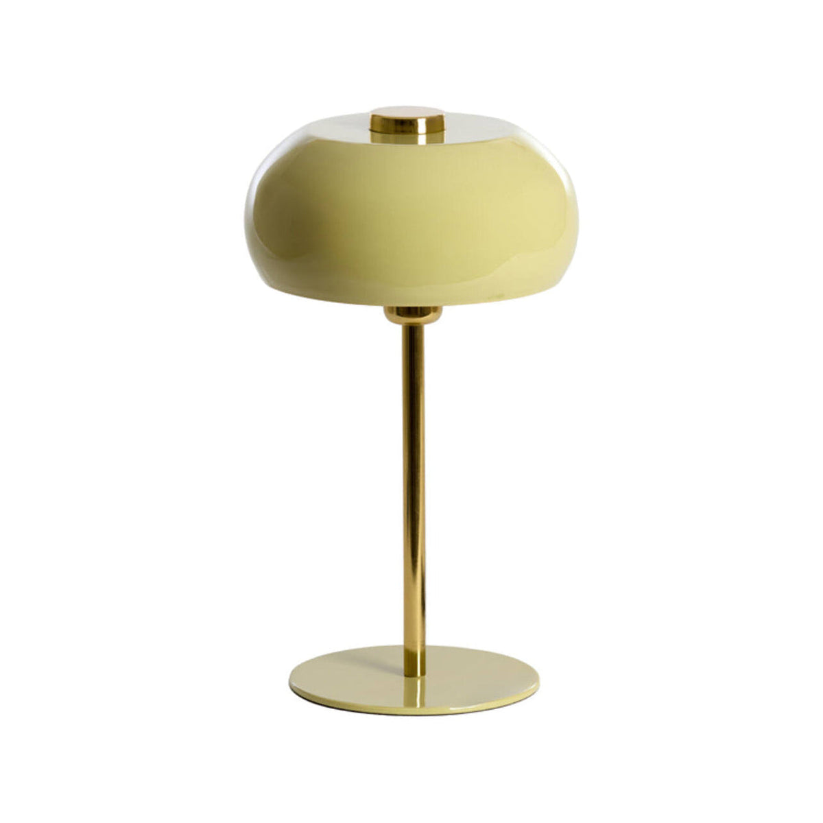 Surin Gloss Light Green & Gold Metal Table Lamp