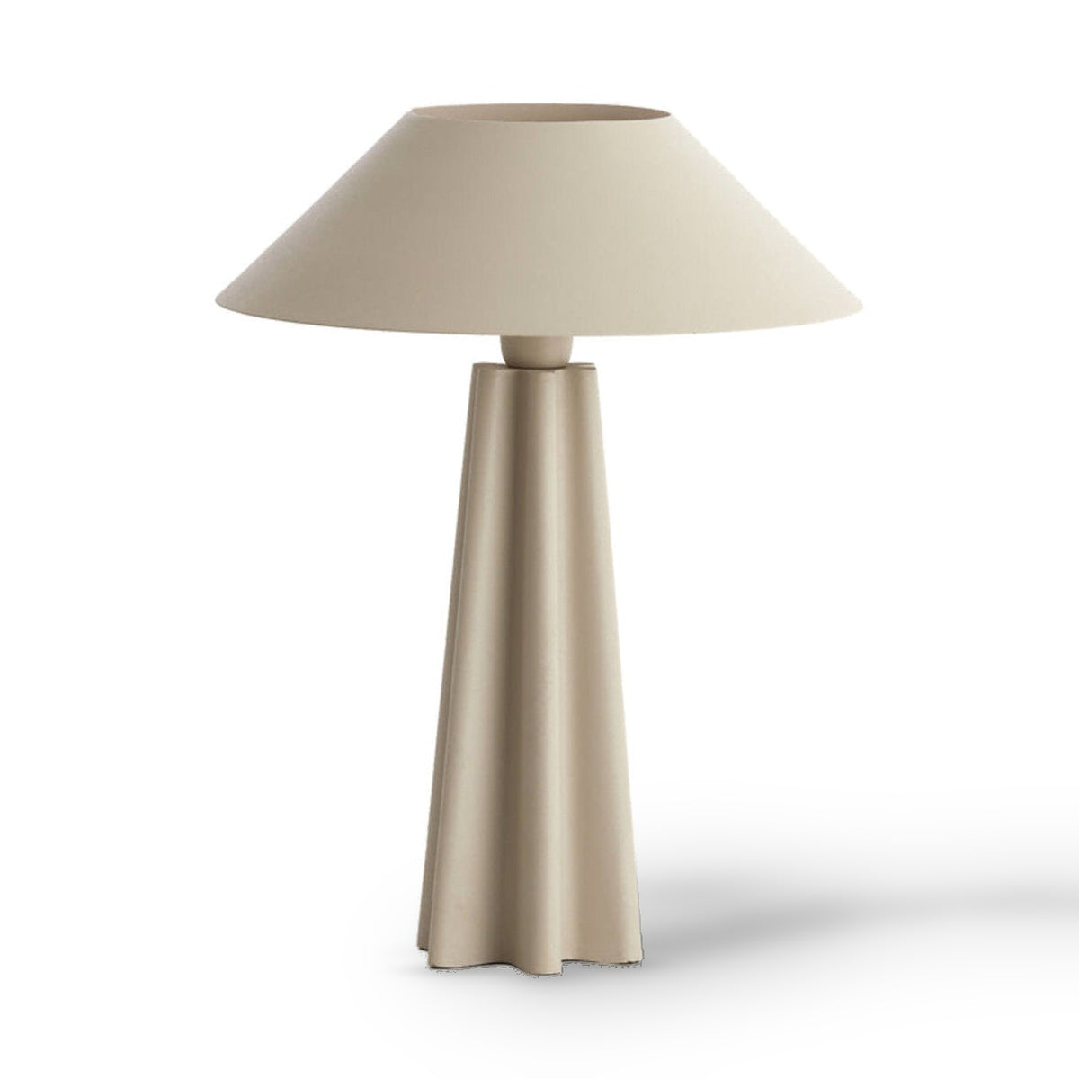 Cukai Matt Beige Metal Table Lamp