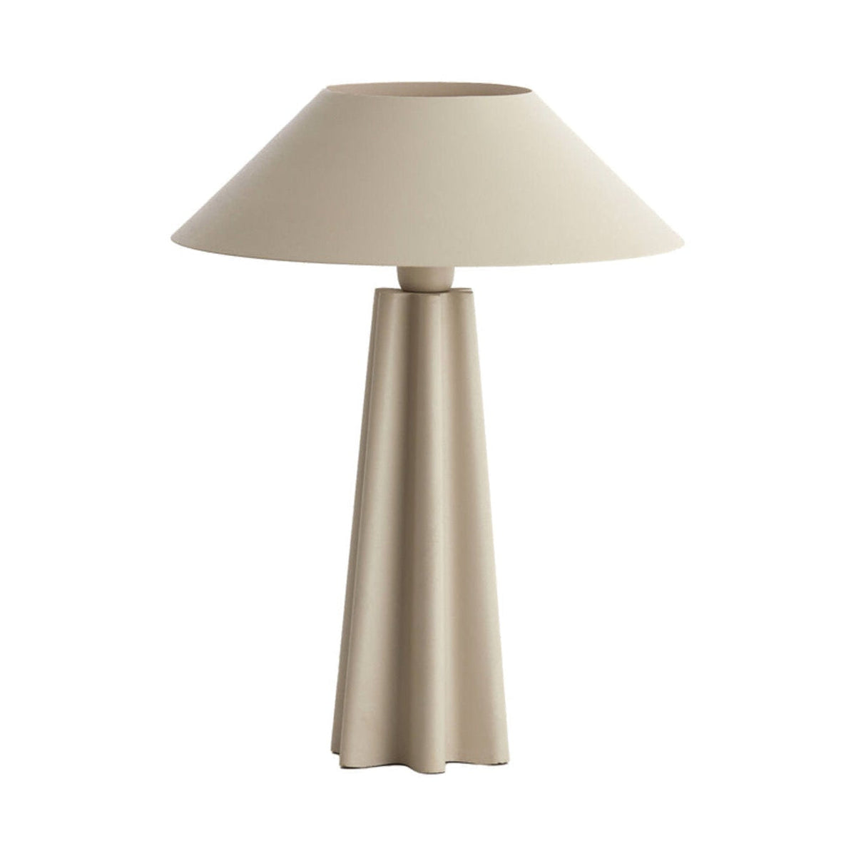 Cukai Matt Beige Metal Table Lamp