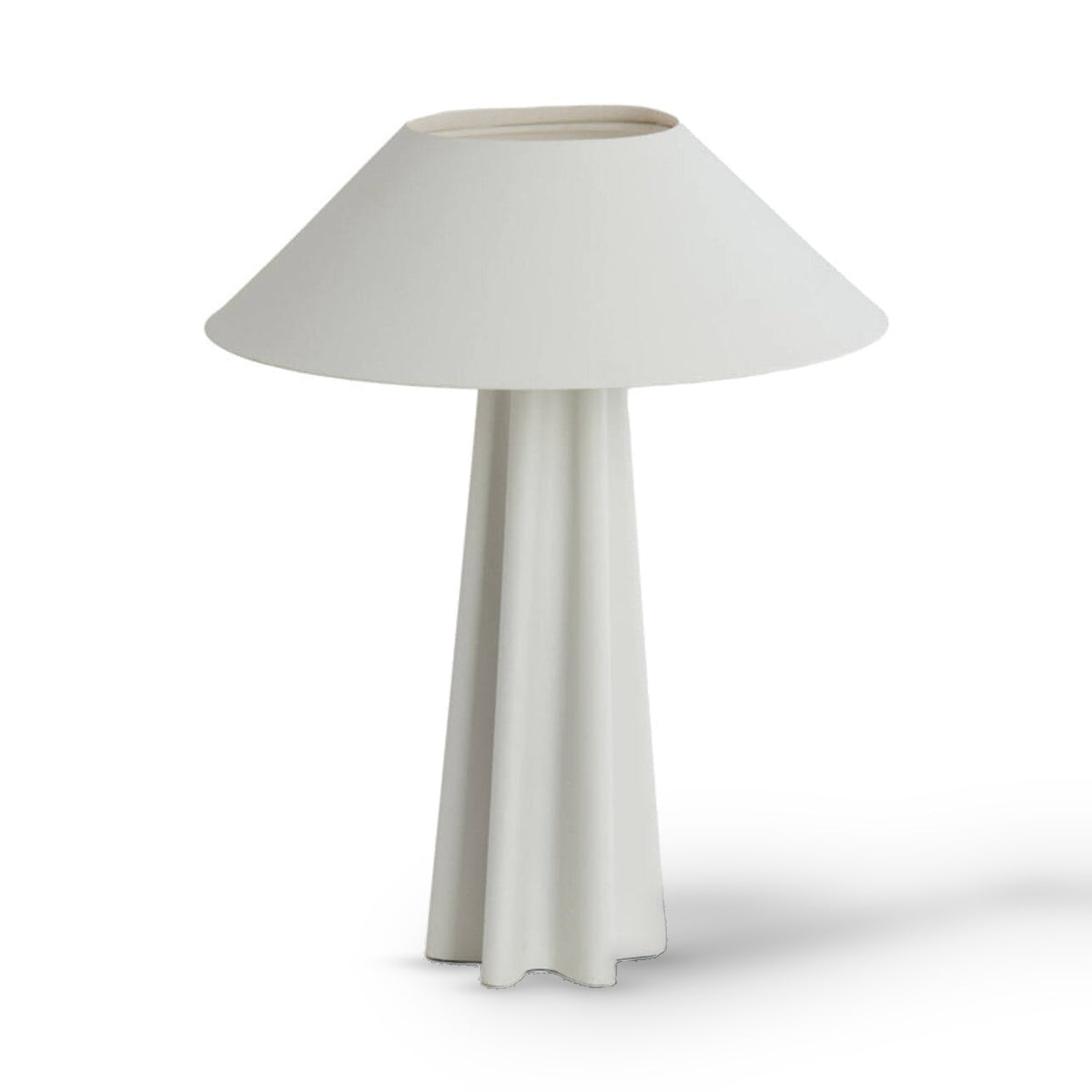 Cukai Matt White Metal Table Lamp