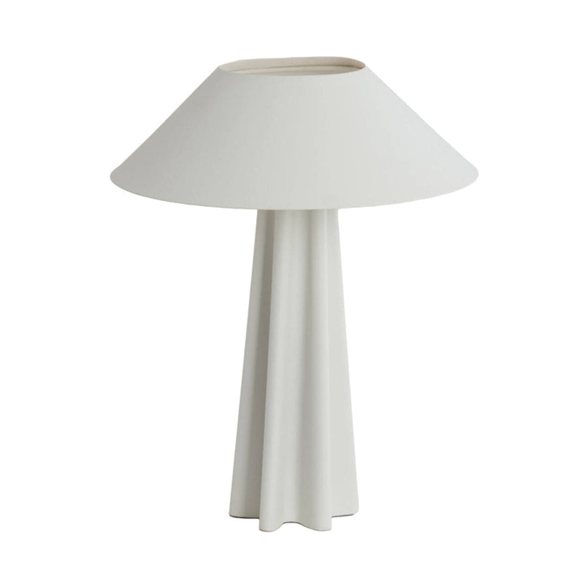 Cukai Matt White Metal Table Lamp