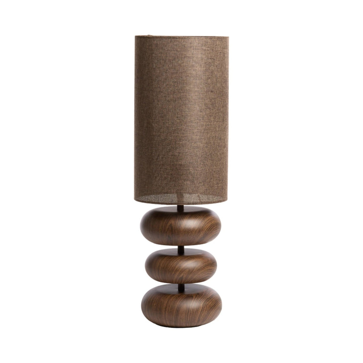 Danialo Dark Brown Wood Effect Table Lamp 67.5cm
