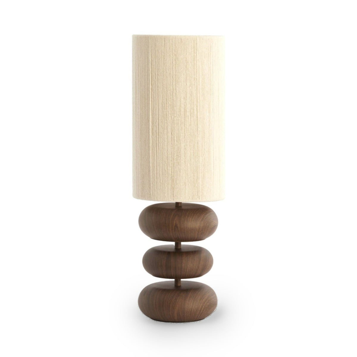 Danialo Dark Brown & Cream Rope Table Lamp 67.5cm