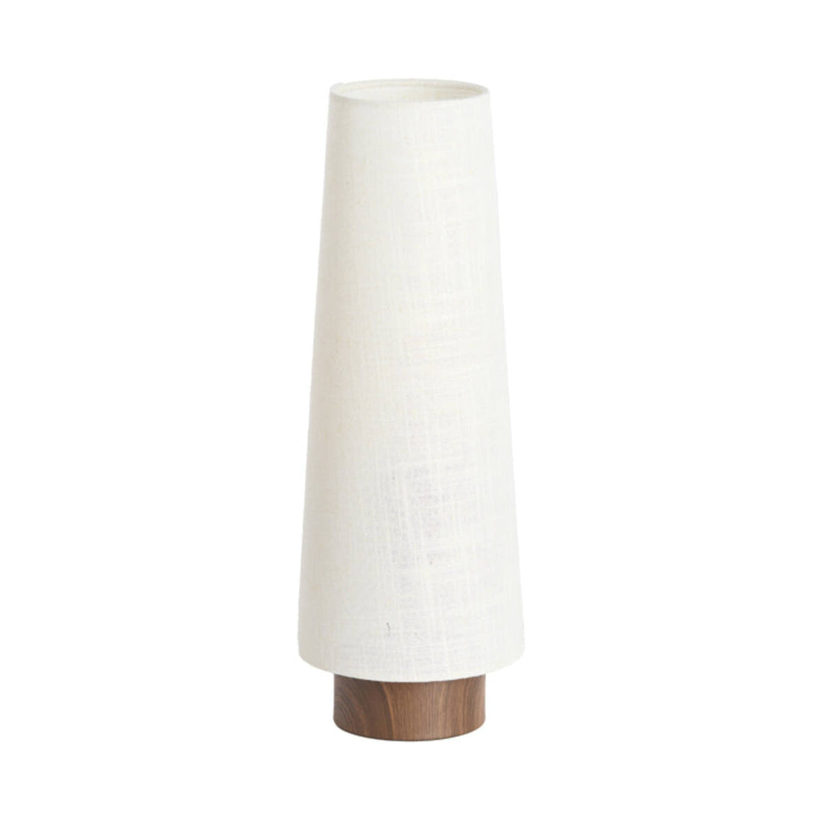 Howie Dark Brown Wood Effect & Cream Table Lamp 42cm