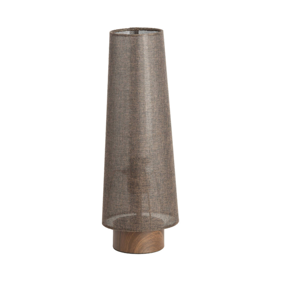 Howie Dark Brown Wood Effect Table Lamp 42cm