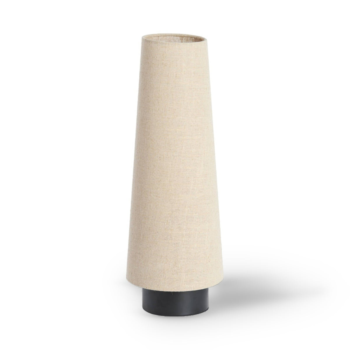 Howie Matt Black & Natural Metal Table Lamp 52.5cm