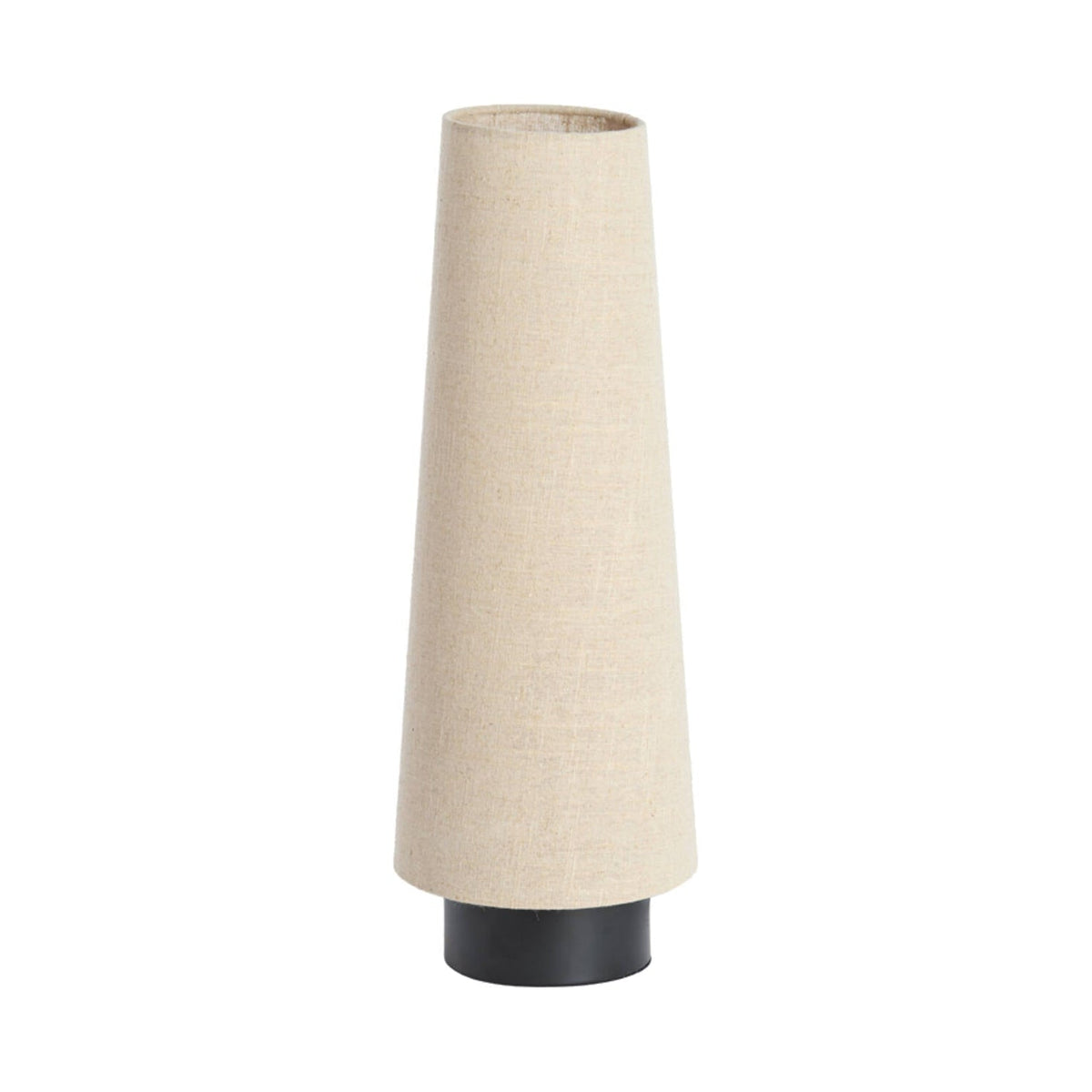 Howie Matt Black & Natural Metal Table Lamp 52.5cm