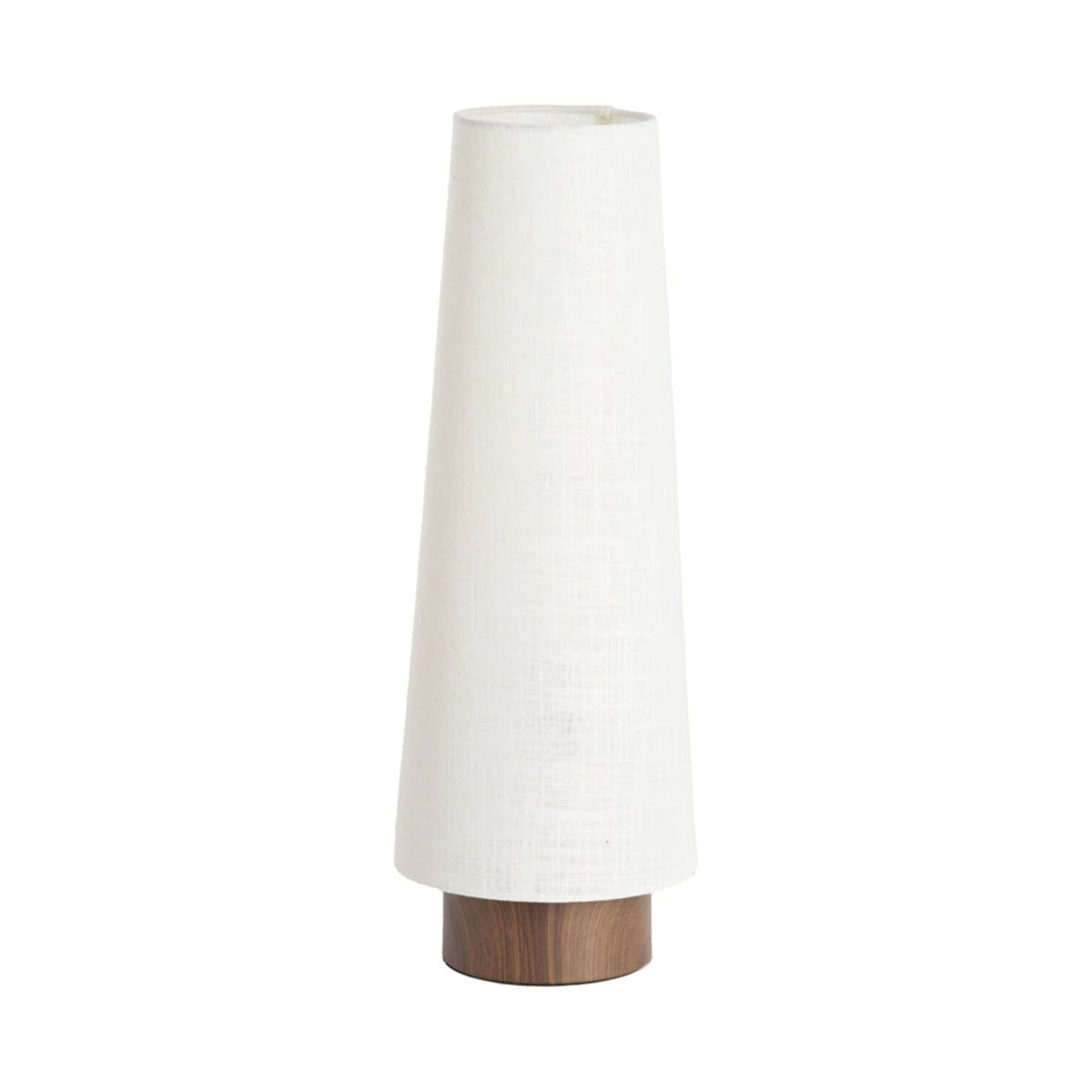 Howie Dark Brown Wood Effect & Cream Table Lamp 52.5cm