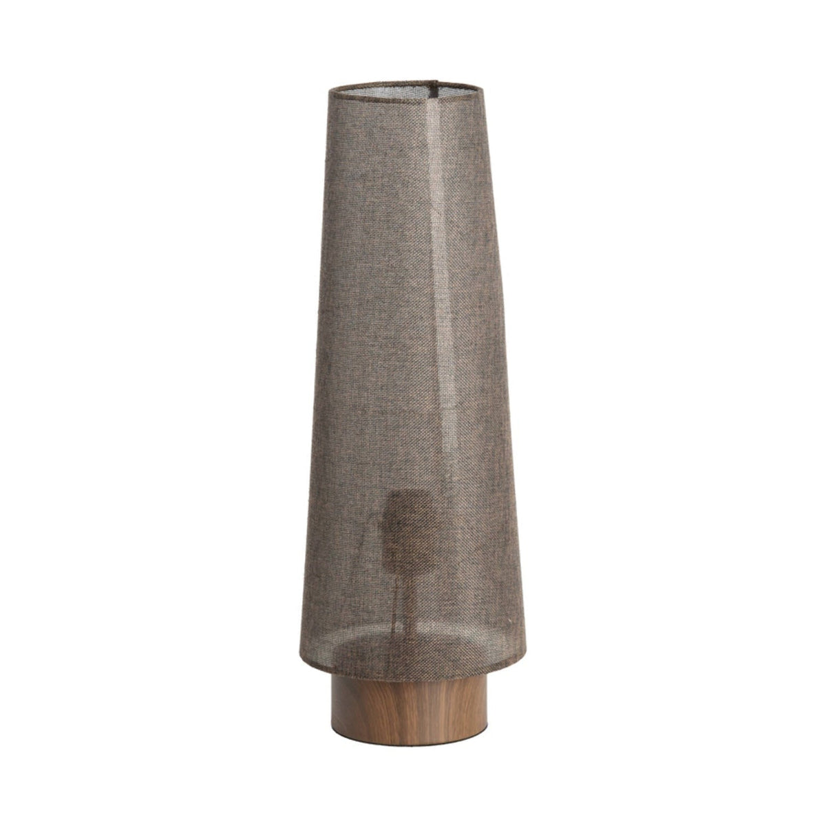 Howie Dark Brown Wood Effect Table Lamp 52.5cm