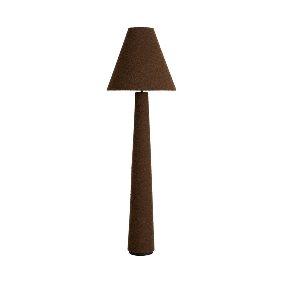 Devia Brown Bouclé Floor Lamp