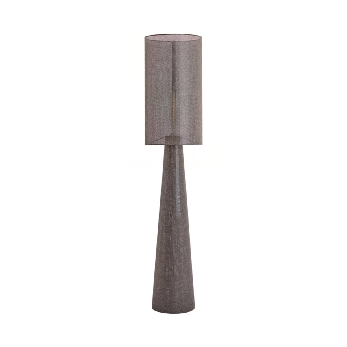 Micky Brown Linen Floor Lamp