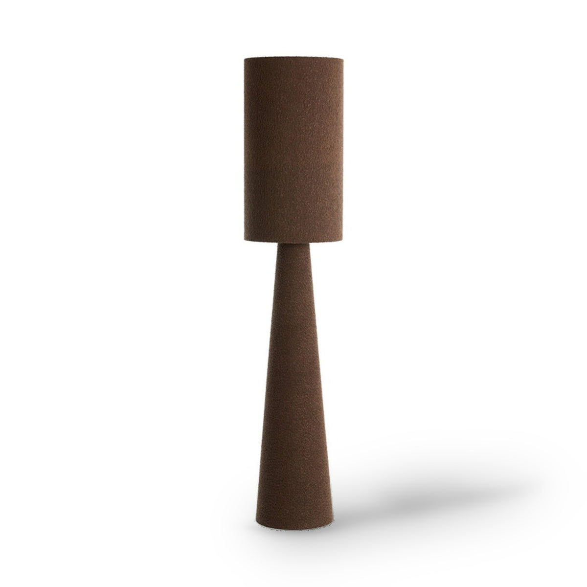 Micky Brown Bouclé Floor Lamp