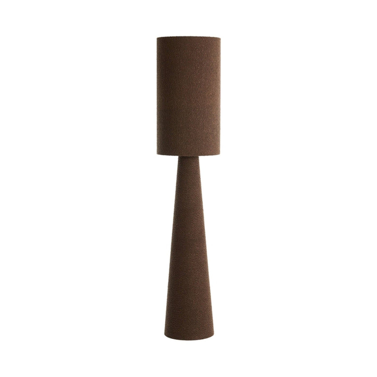 Micky Brown Bouclé Floor Lamp