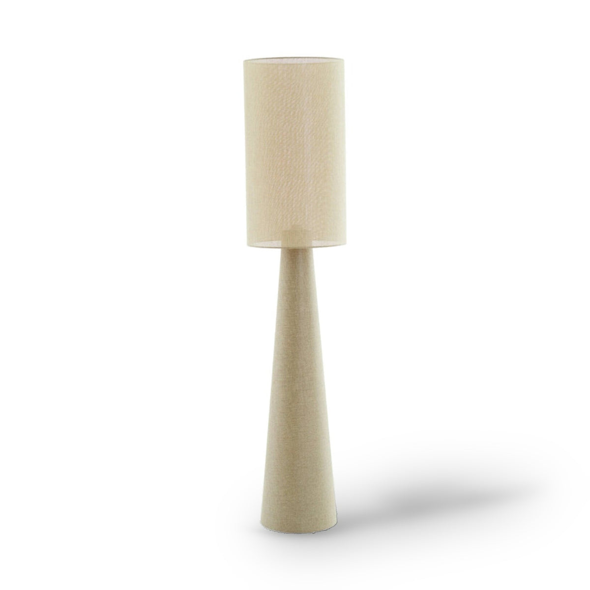 Micky Olive Green Linen Floor Lamp