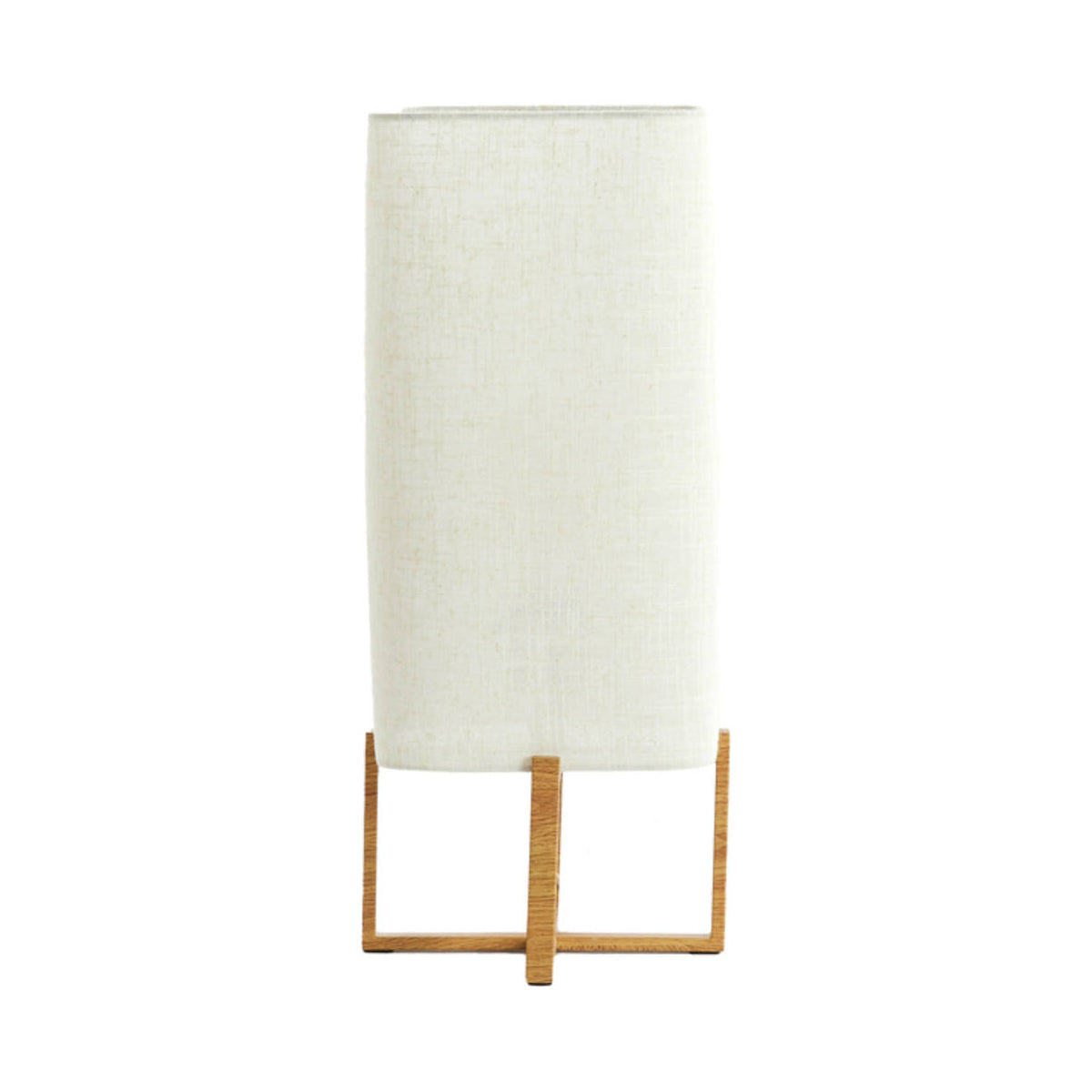 Wyn Natural Wood Effect & Cream Linen Table Lamp 50.5cm