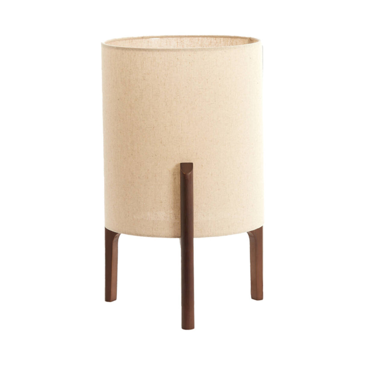 Litto Dark Brown & Natural Linen Table Lamp 44cm