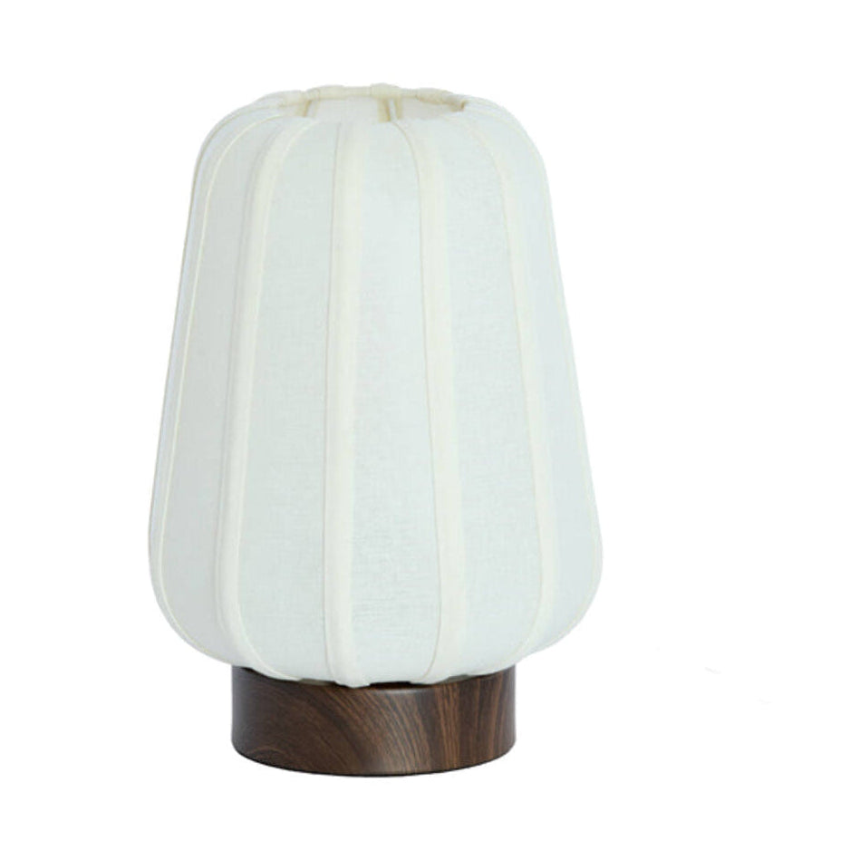 Bibia Dark Brown & White Table Lamp 29cm