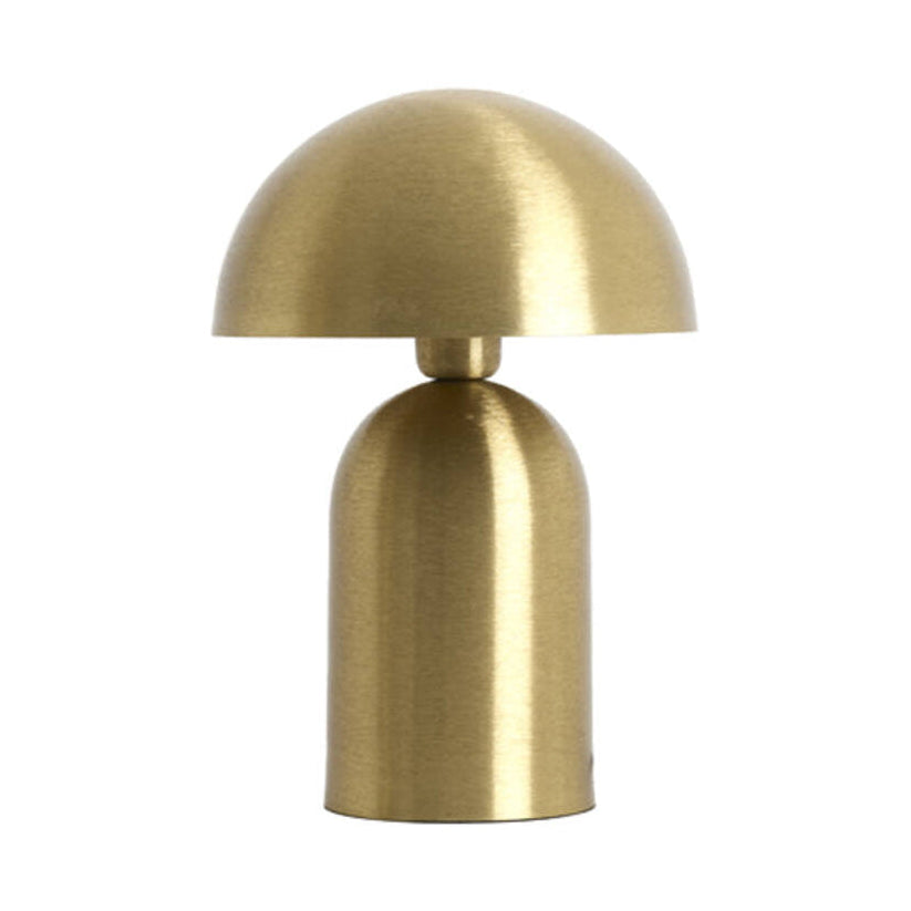 Tolima Matt Gold Metal Mushroom Table Lamp 35cm