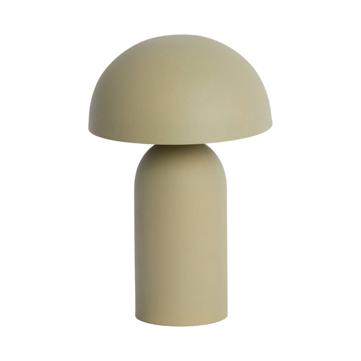 Tolima Matt Green/Grey Metal Mushroom Table Lamp 48cm