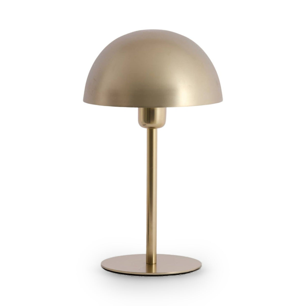 Cedillo Metallic Matt Light Gold Metal Dome Table Lamp