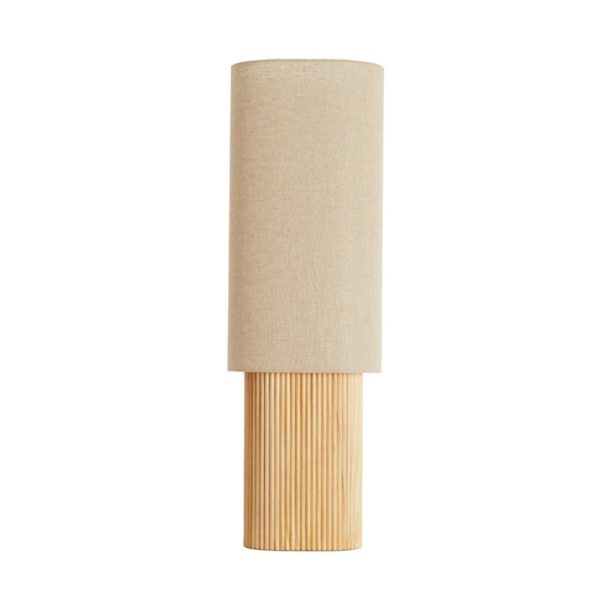 Laslo Natural Wood & Linen Table Lamp 94cm