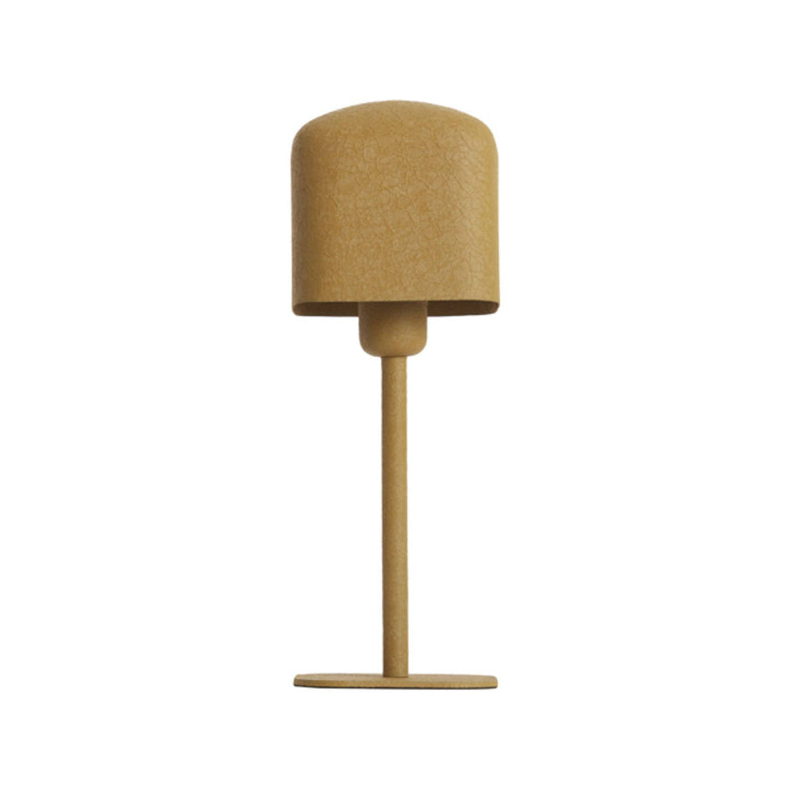 Elenie Matt Ochre Yellow Metal Table Lamp 36cm