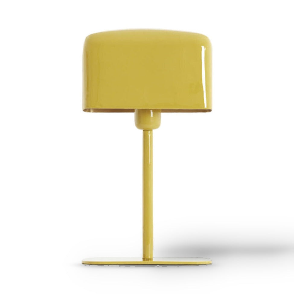 Elenie Gloss Ochre Yellow Metal Table Lamp