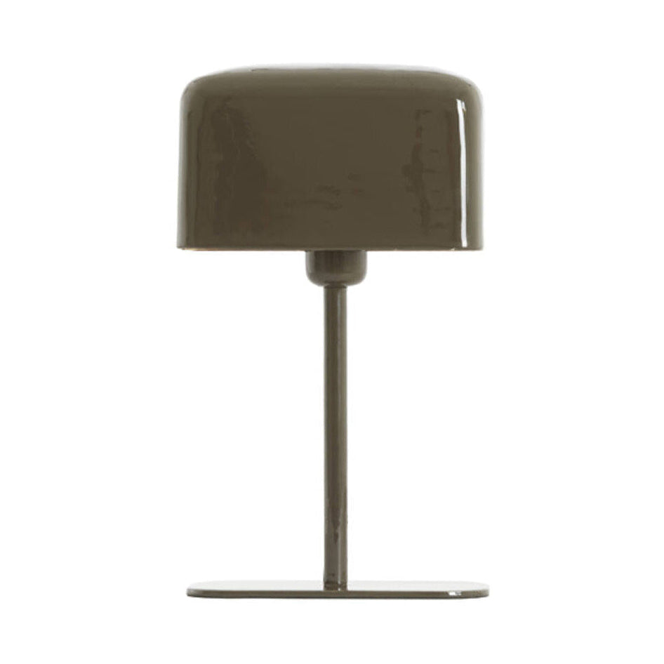 Elenie Gloss Dark Brown Metal Table Lamp 36cm