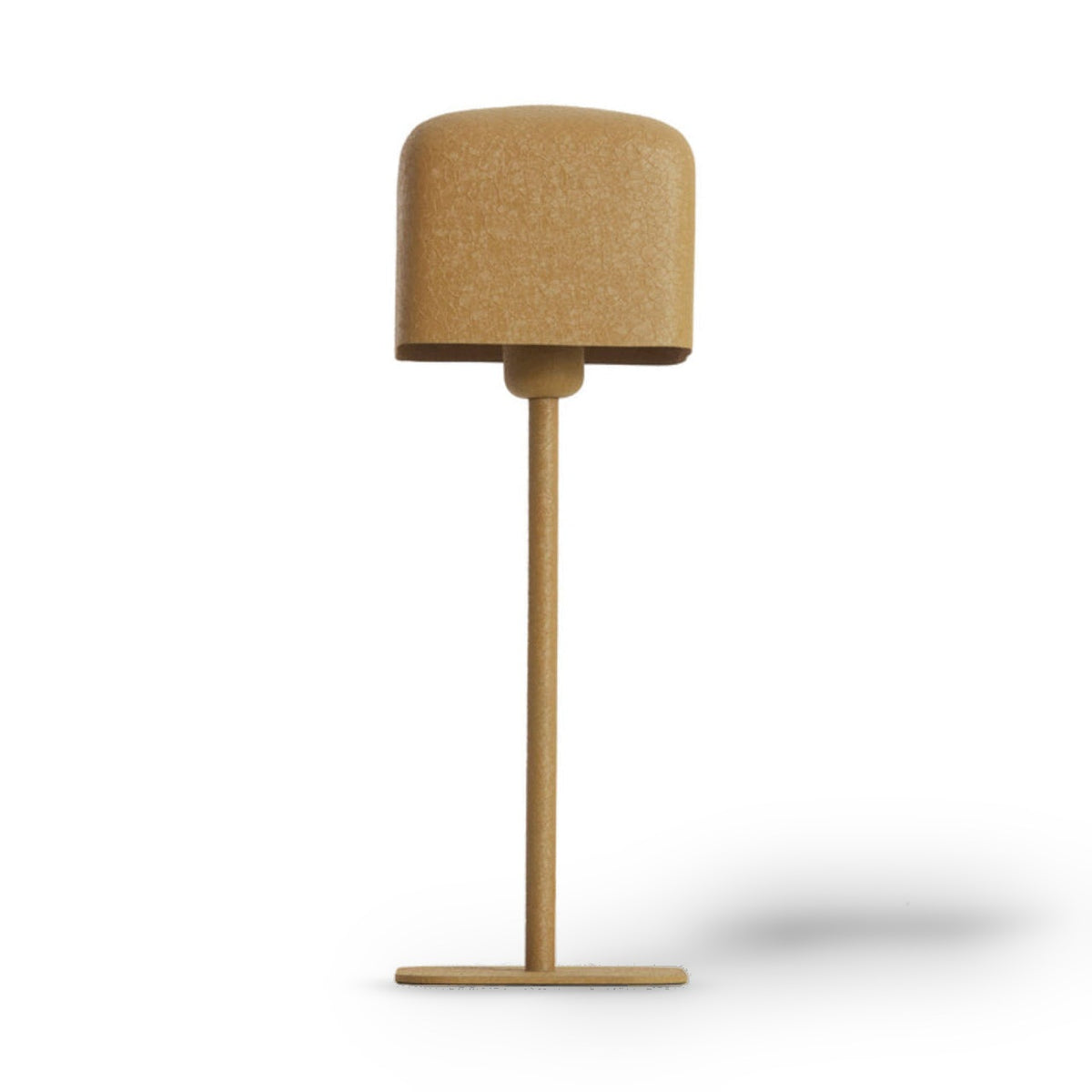 Elenie Matt Ochre Yellow Metal Table Lamp 46cm