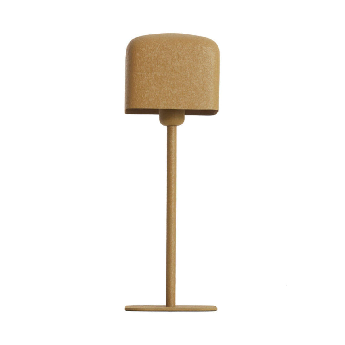 Elenie Matt Ochre Yellow Metal Table Lamp 46cm