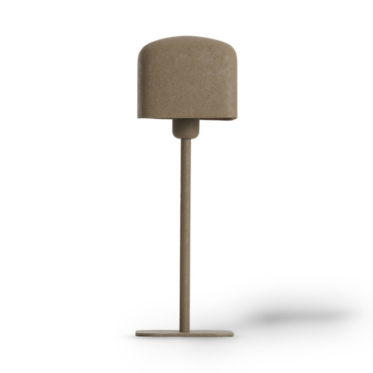 Elenie Matt Dark Brown Metal Table Lamp 46cm