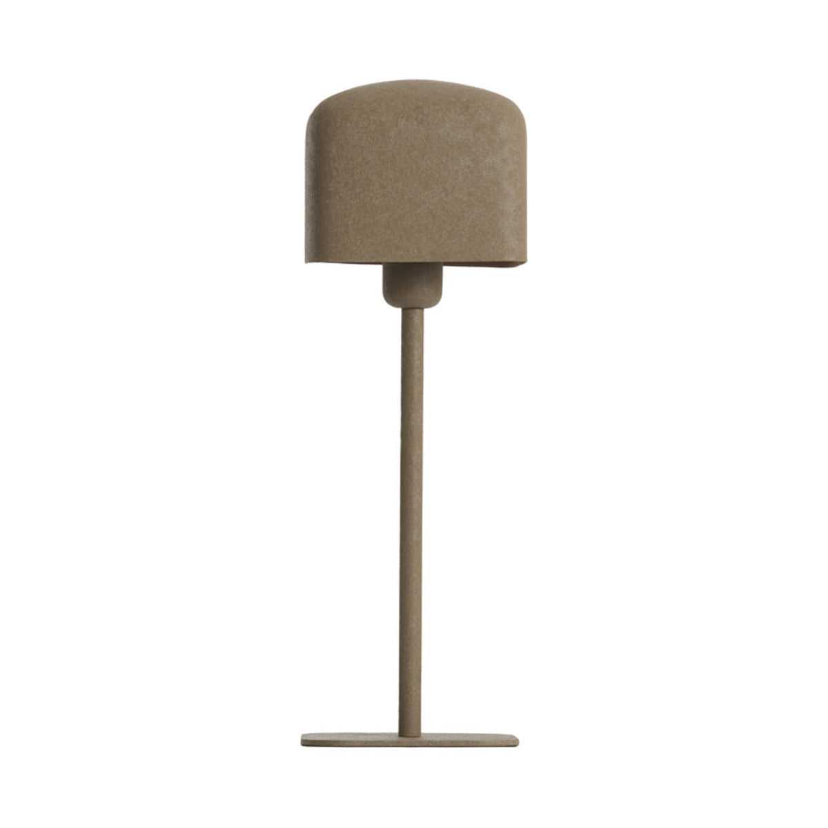 Elenie Matt Dark Brown Metal Table Lamp 46cm