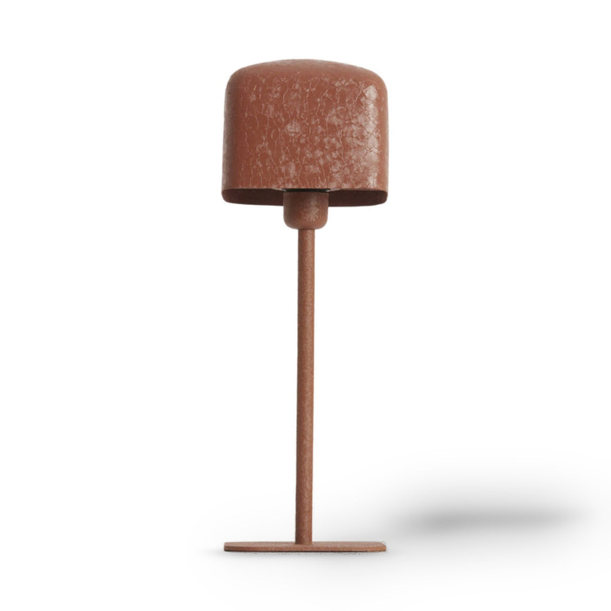 Elenie Matt Dark Orange Metal Table Lamp 46cm