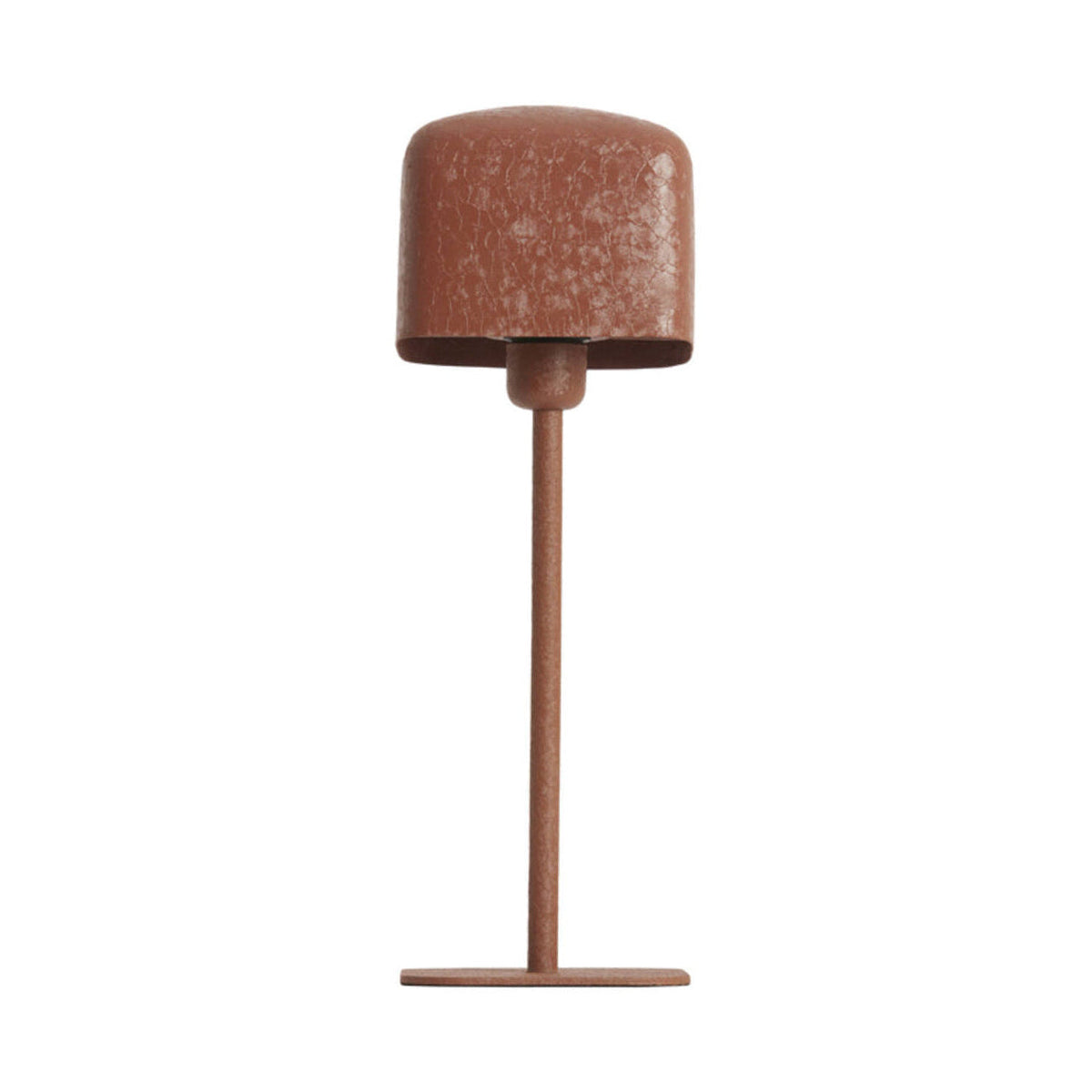 Elenie Matt Dark Orange Metal Table Lamp 46cm
