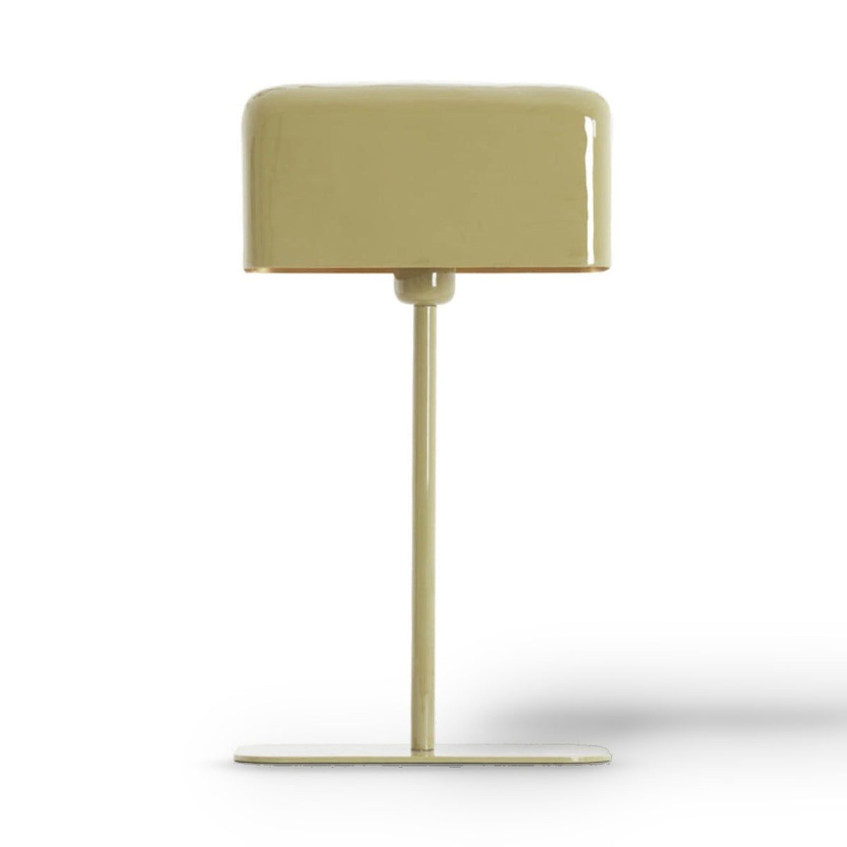 Elenie Gloss Taupe Metal Table Lamp
