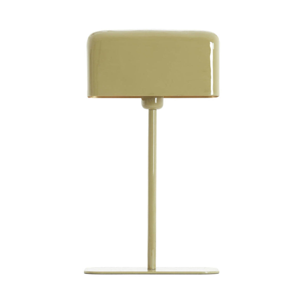 Elenie Gloss Taupe Metal Table Lamp