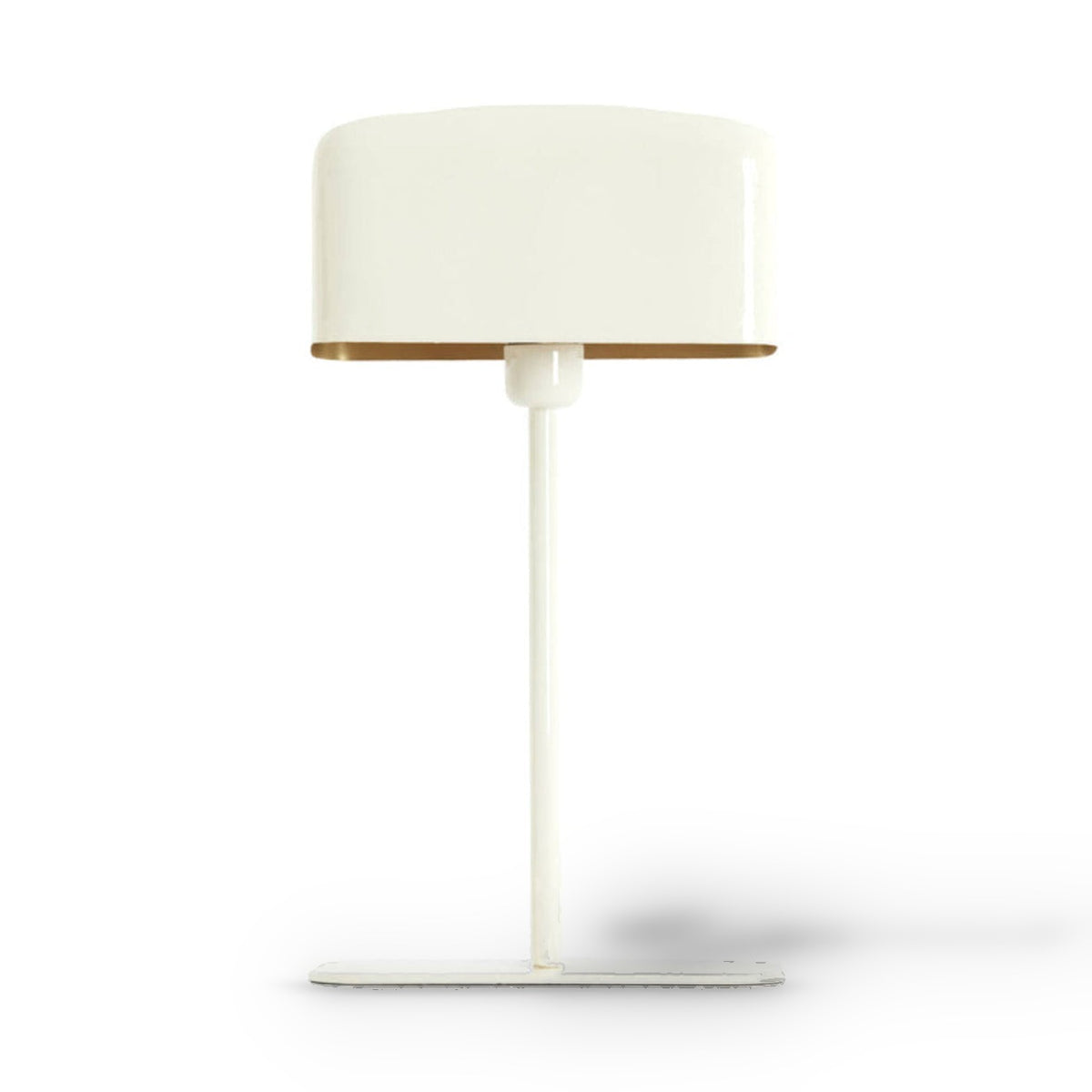 Elenie Gloss Cream Metal Table Lamp 48cm