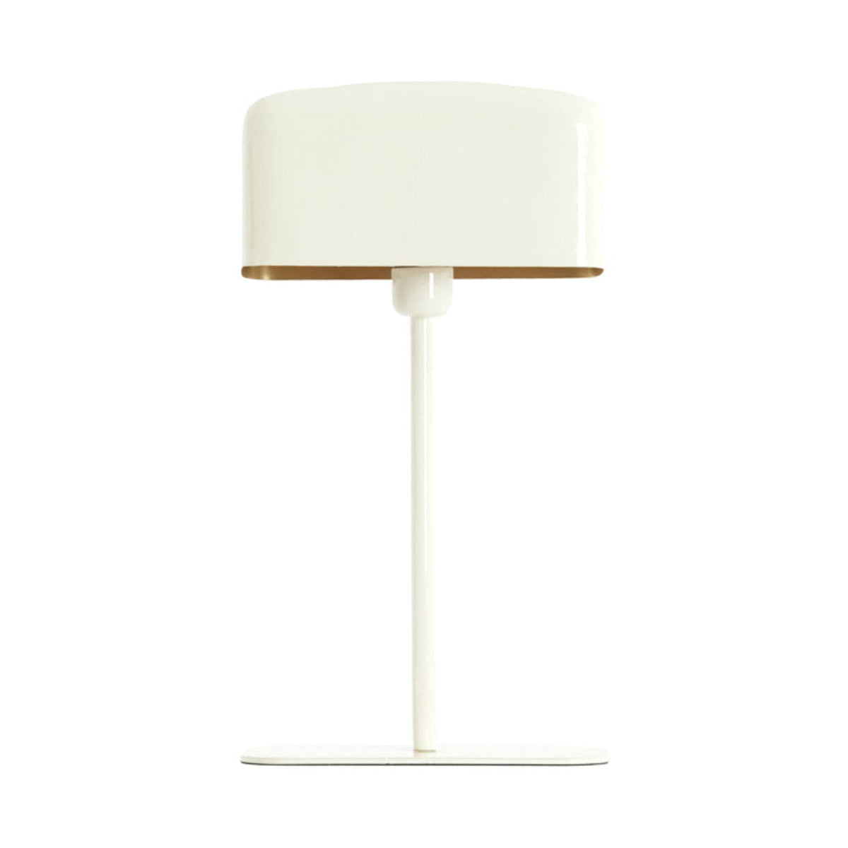 Elenie Gloss Cream Metal Table Lamp 48cm